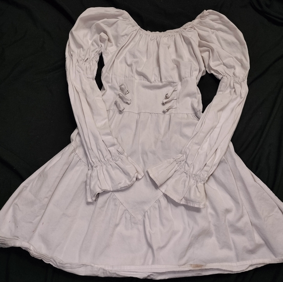 Off-Shoulder White Fairy Dress (Unmarked) - Picture 1 of 5